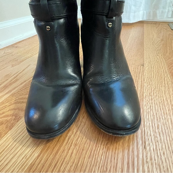 Tory Burch Blaire Tall Riding Boot Black Leather Size 8 - Picture 4 of 11